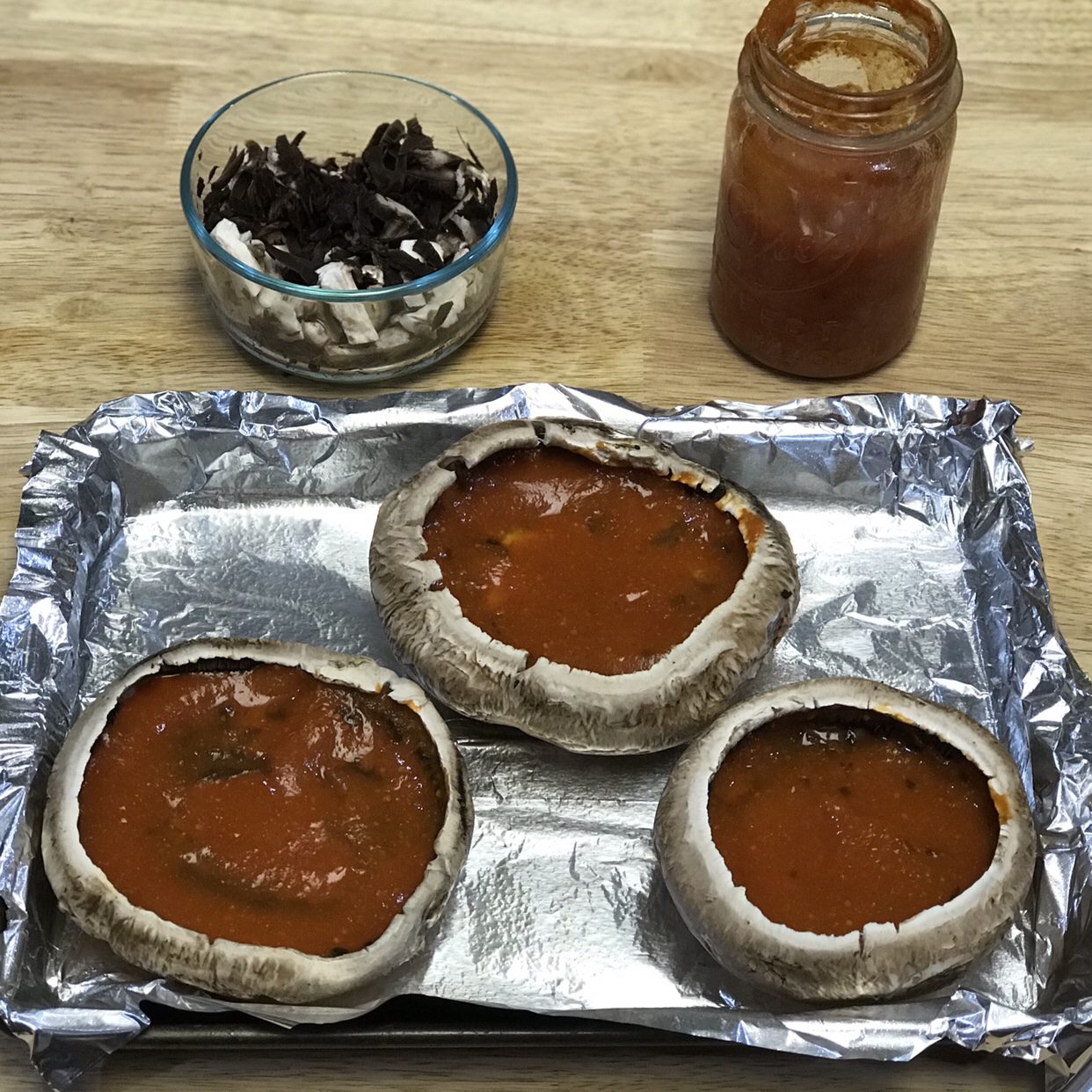 img 2070 Italian Egg Stuffed Portobello Mushrooms (5 ingredient dinner!)