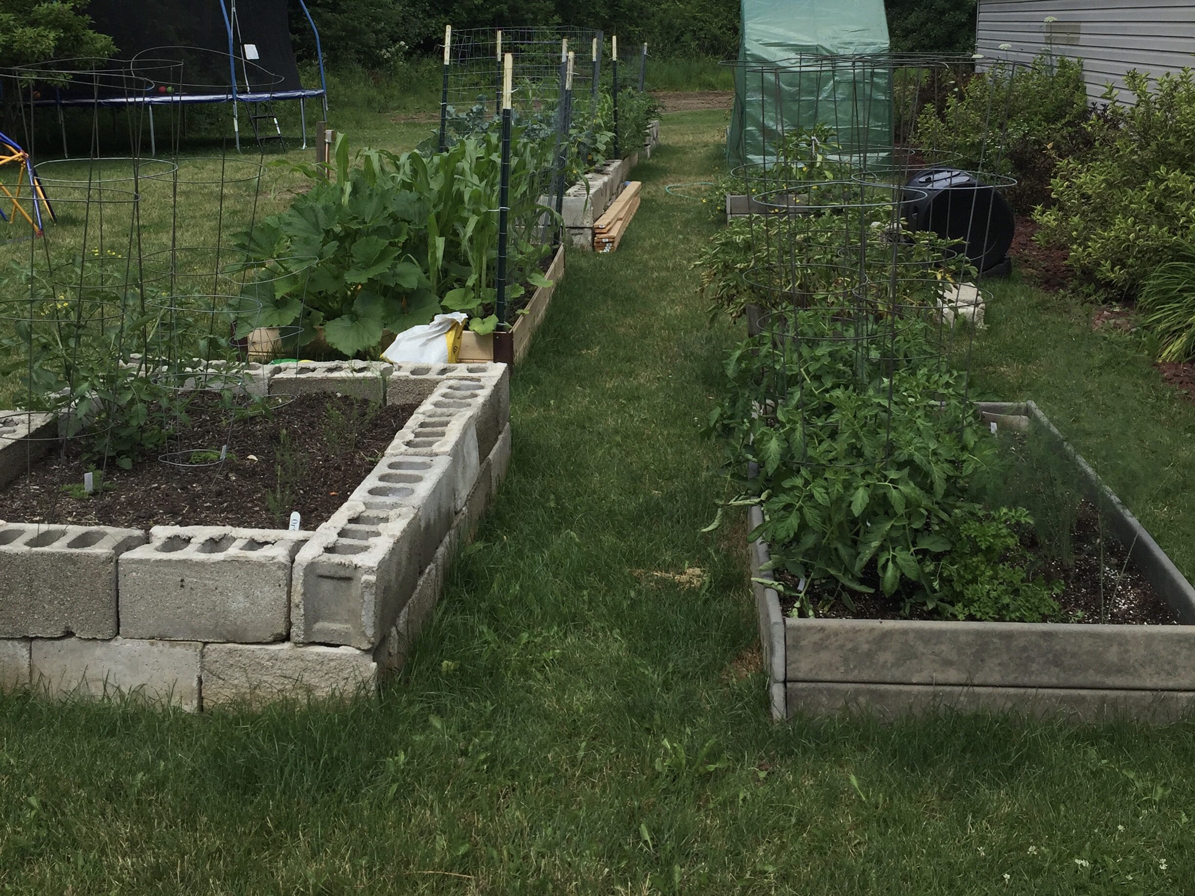 Raised Bed Vegetable Garden Potager Style