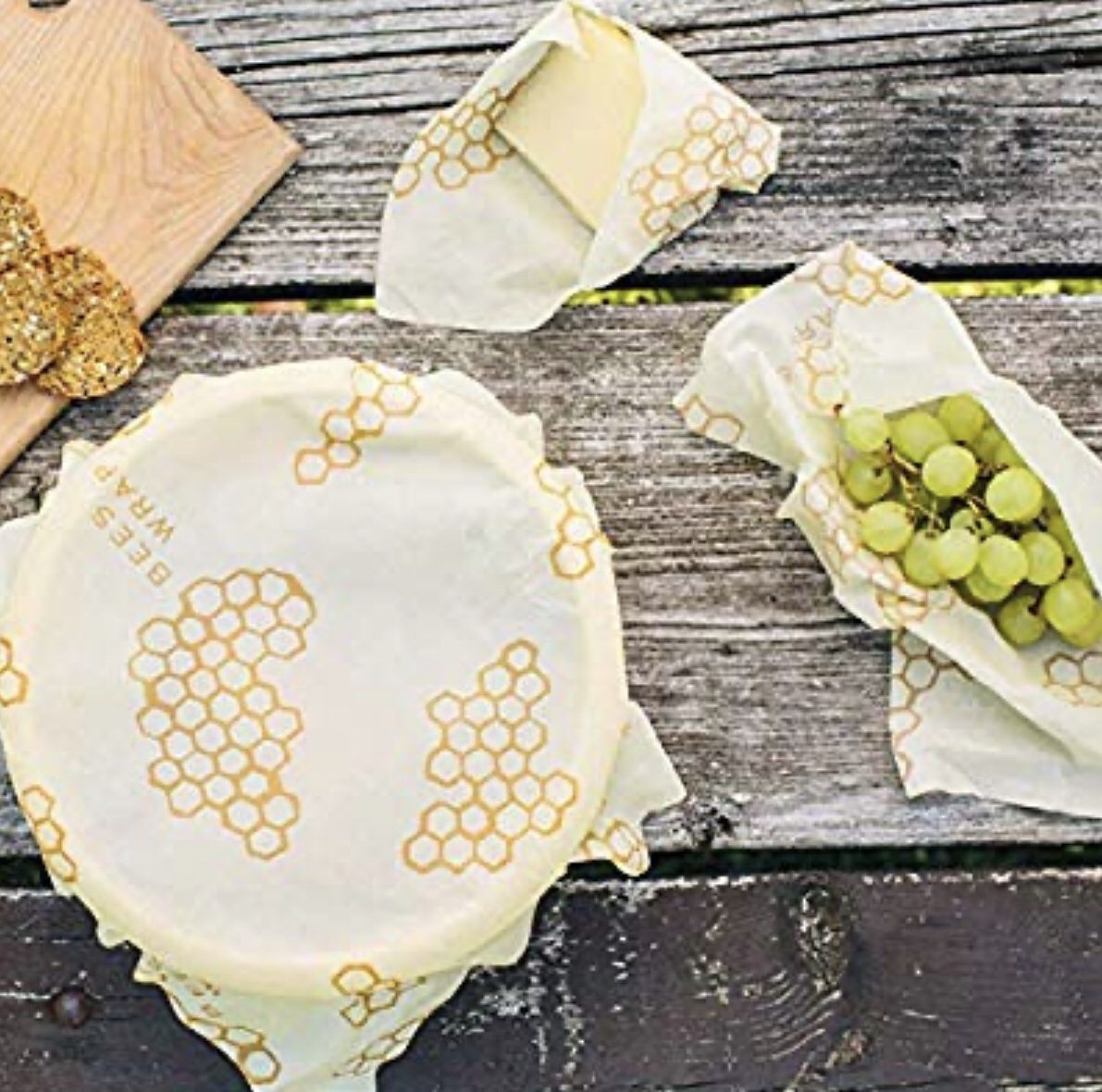 Beeswax reusable food wraps