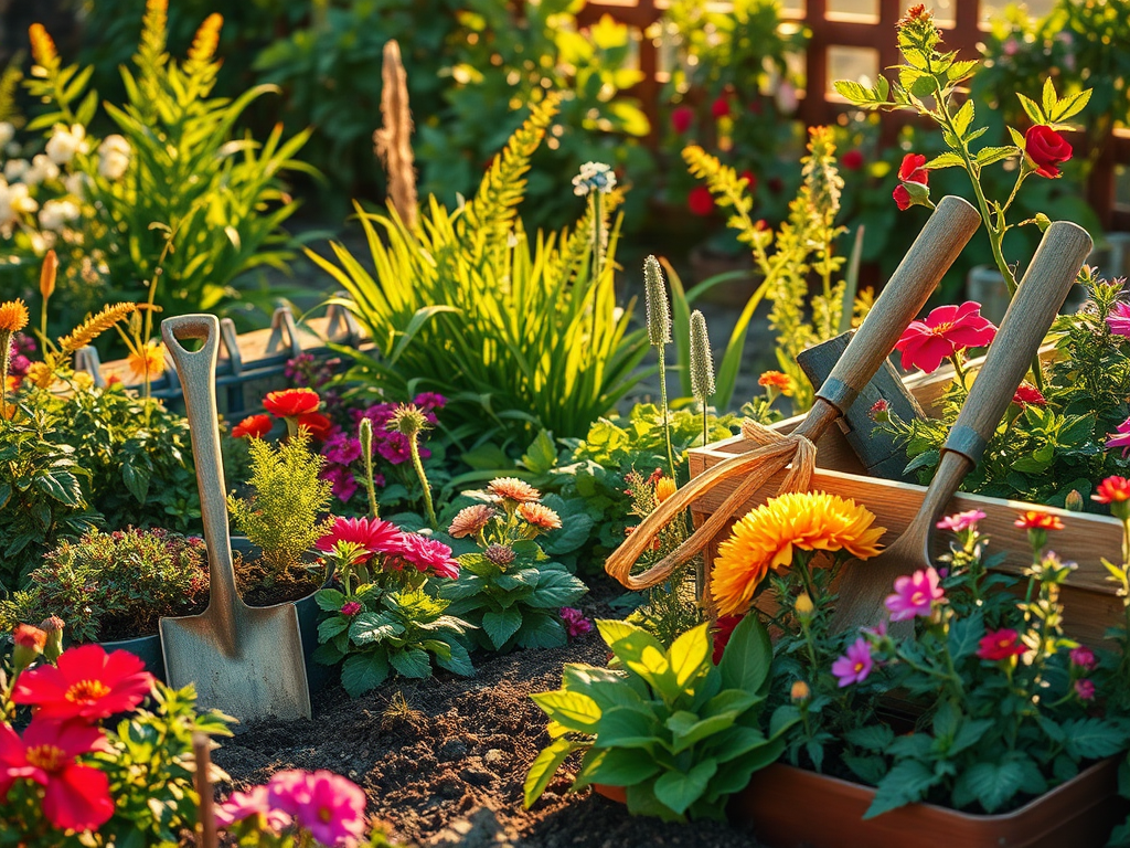 create a highly detailed and visually appealing image featuring a 1 Most Wished for Gardening Accessories!