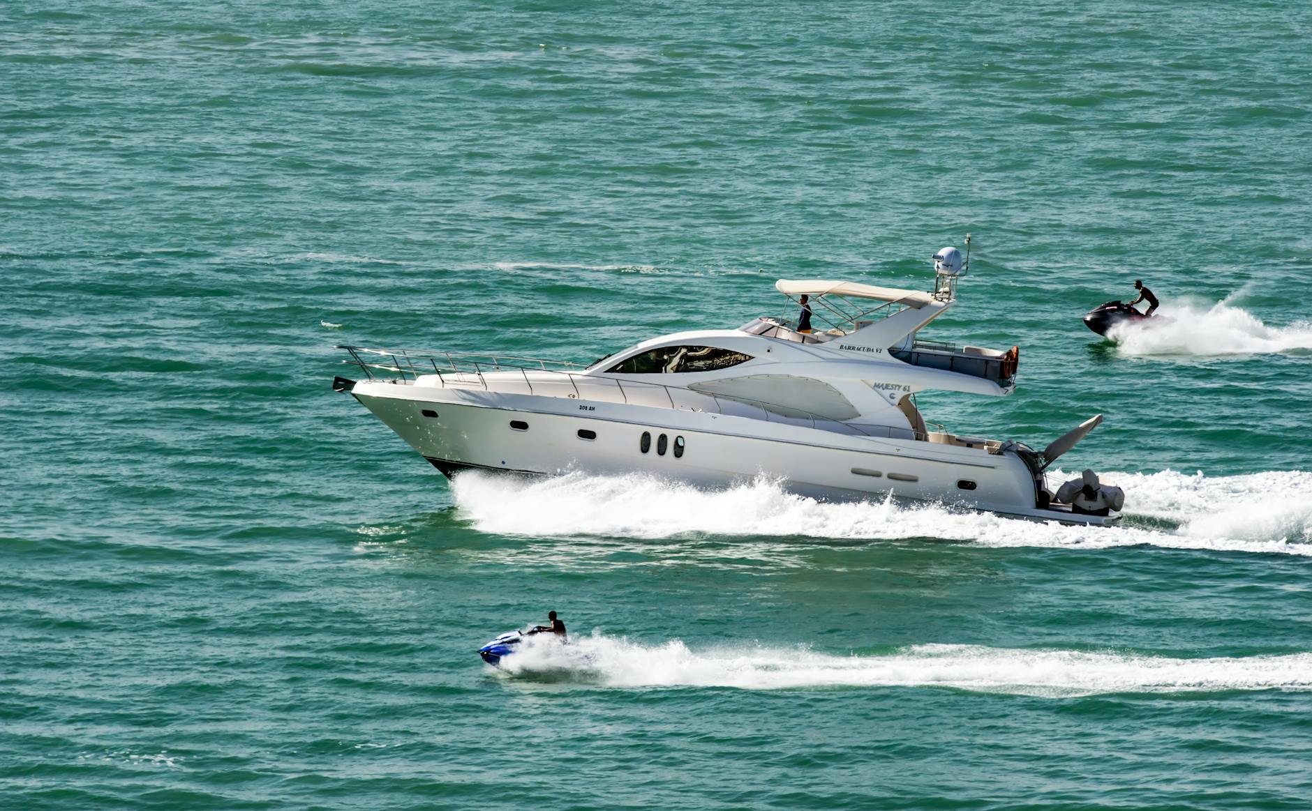 Life On The Water: One Of The Most Addictive Hobbies Out There 9 speedboat together with jetskis on body of water Life On The Water: One Of The Most Addictive Hobbies Out There