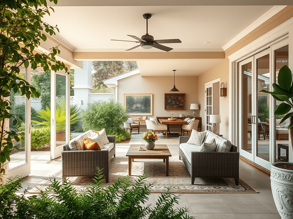 create a highly detailed sharp focused image that captures the essence 5 The Ultimate Guide to Indoor/Outdoor Living Spaces