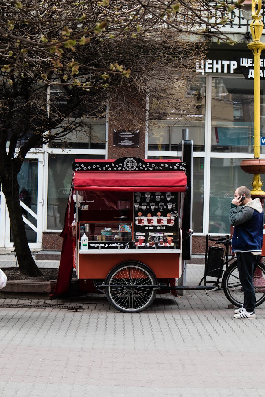 a food vendor using cart wheel on the street 3 Reasons to Start a Coffee Cart