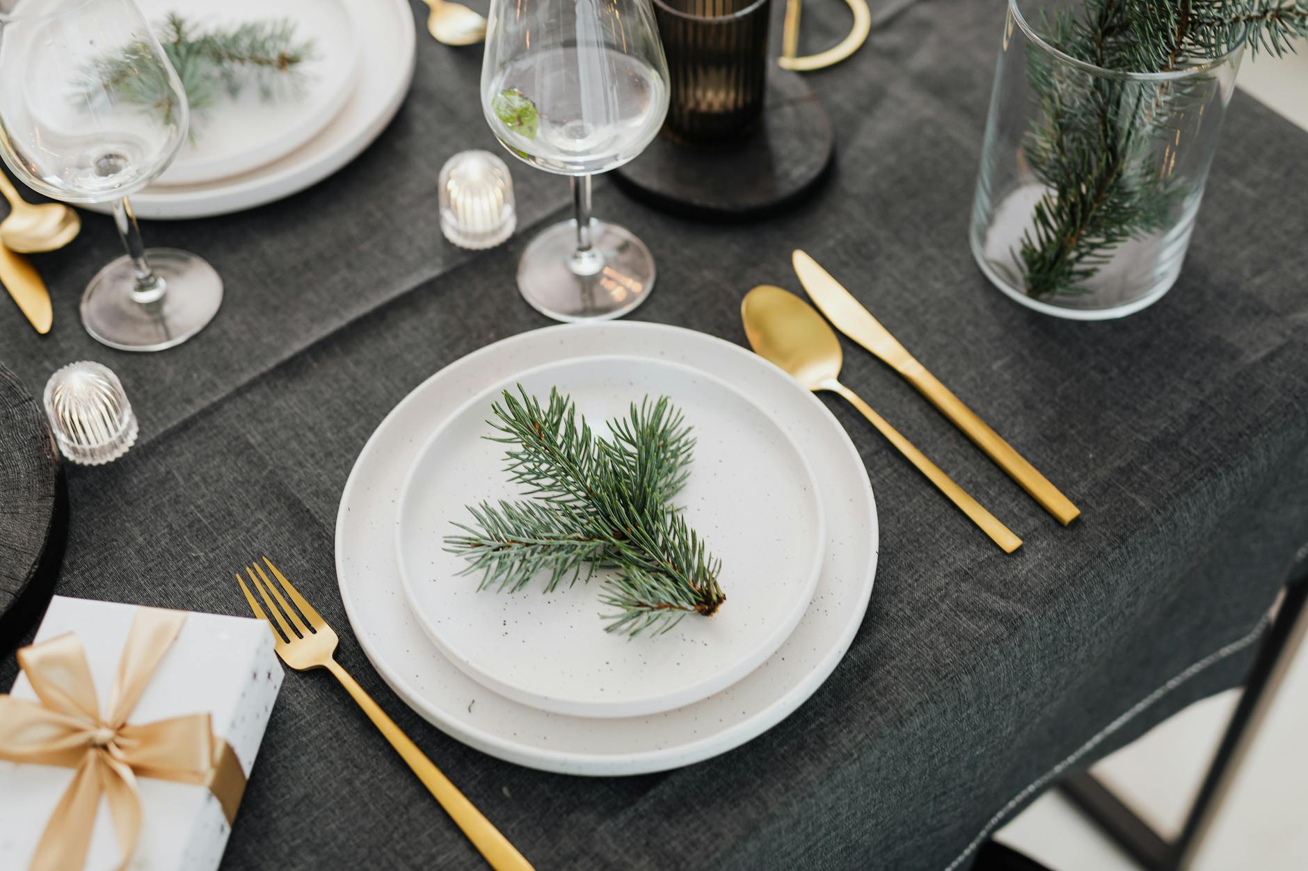 golden silverware and plates How to Set Up a Kitchen From Scratch: STR Hosts & New Homeowners
