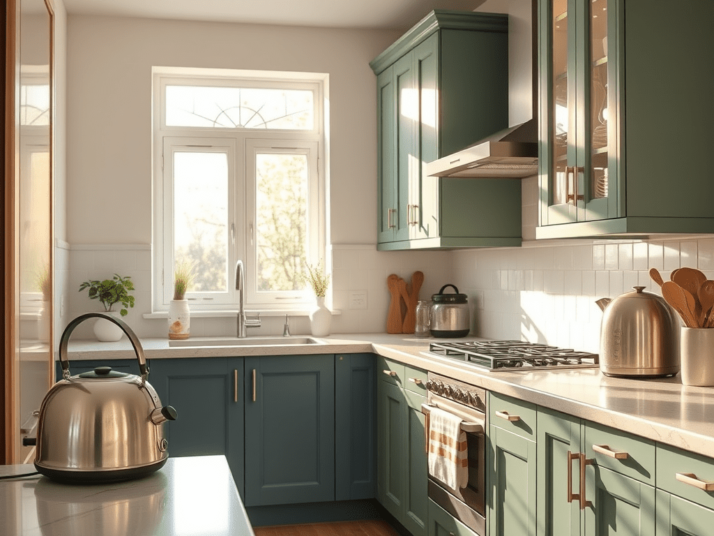 create a vibrant high resolution image showcasing a modern kitchen space 2 How to Make Your Kitchen Look New Again