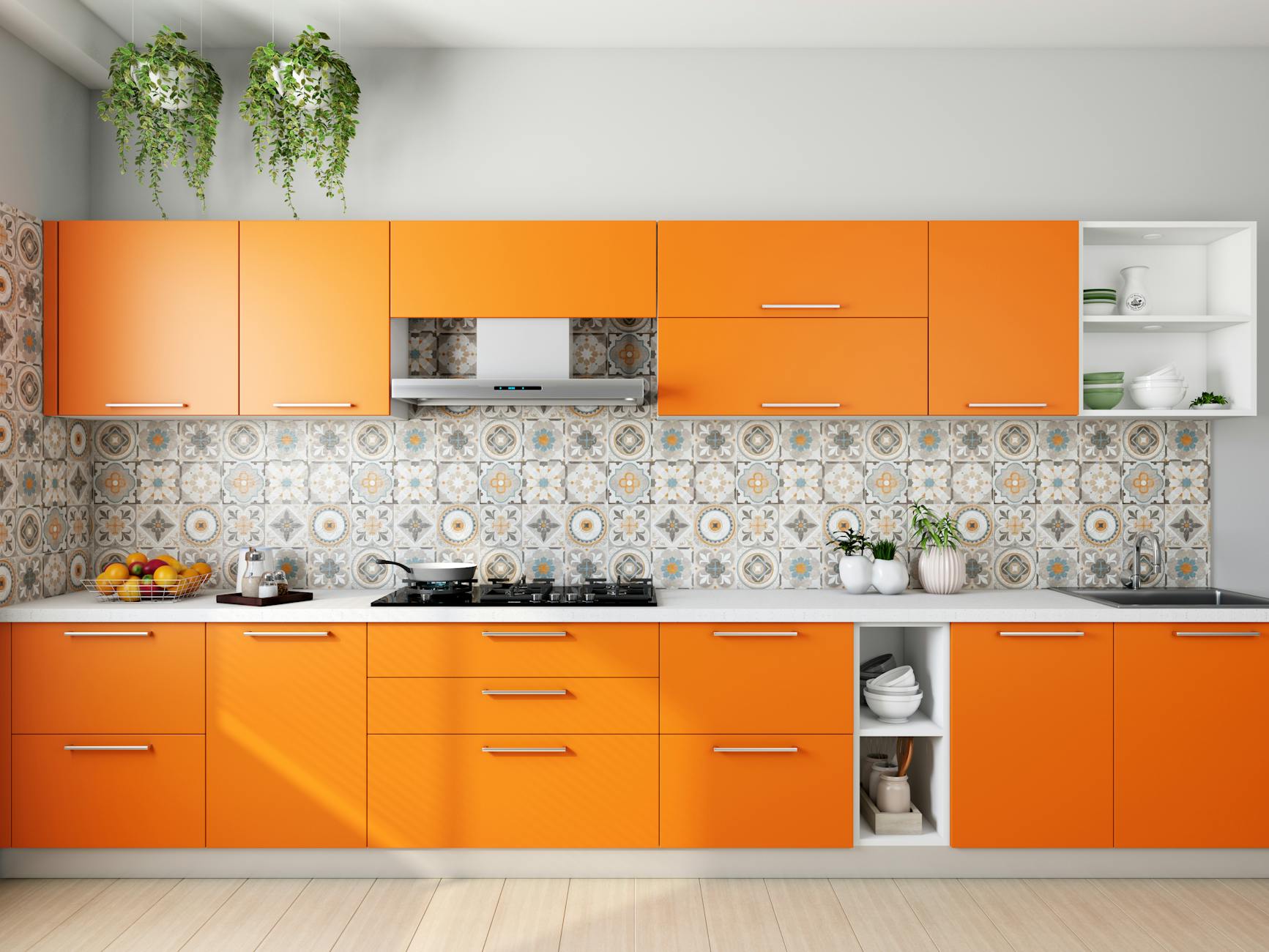 orange wooden kitchen cabinets How to Make Your Kitchen Look New Again