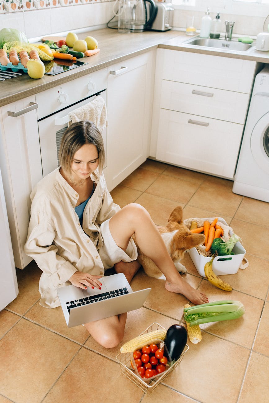 Shaving Dollars From Your Grocery Bills: Shopping Tips to Save Money 12 woman sitting on the floor while using a laptop Shaving Dollars From Your Grocery Bills: Shopping Tips to Save Money