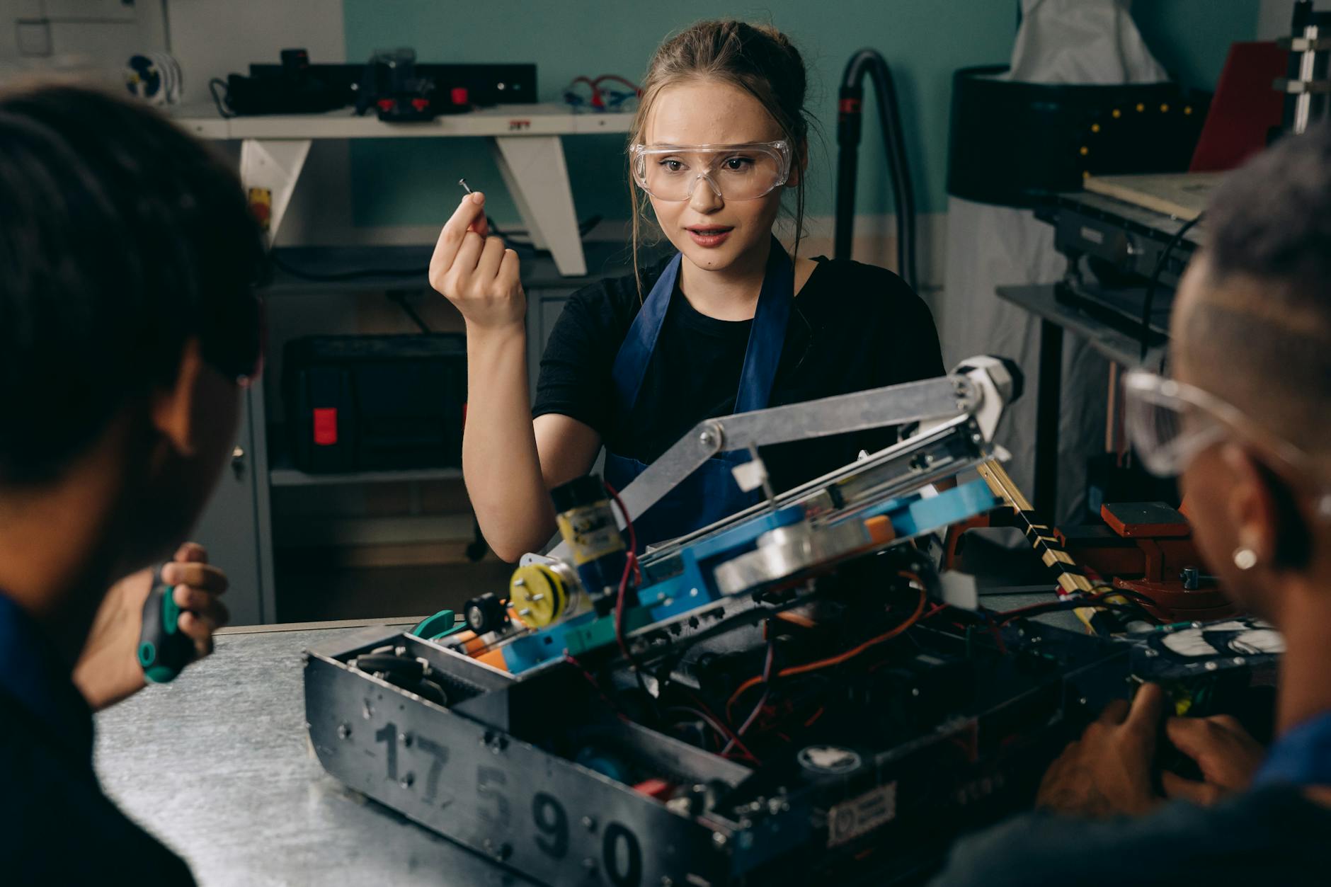 people in a workshop