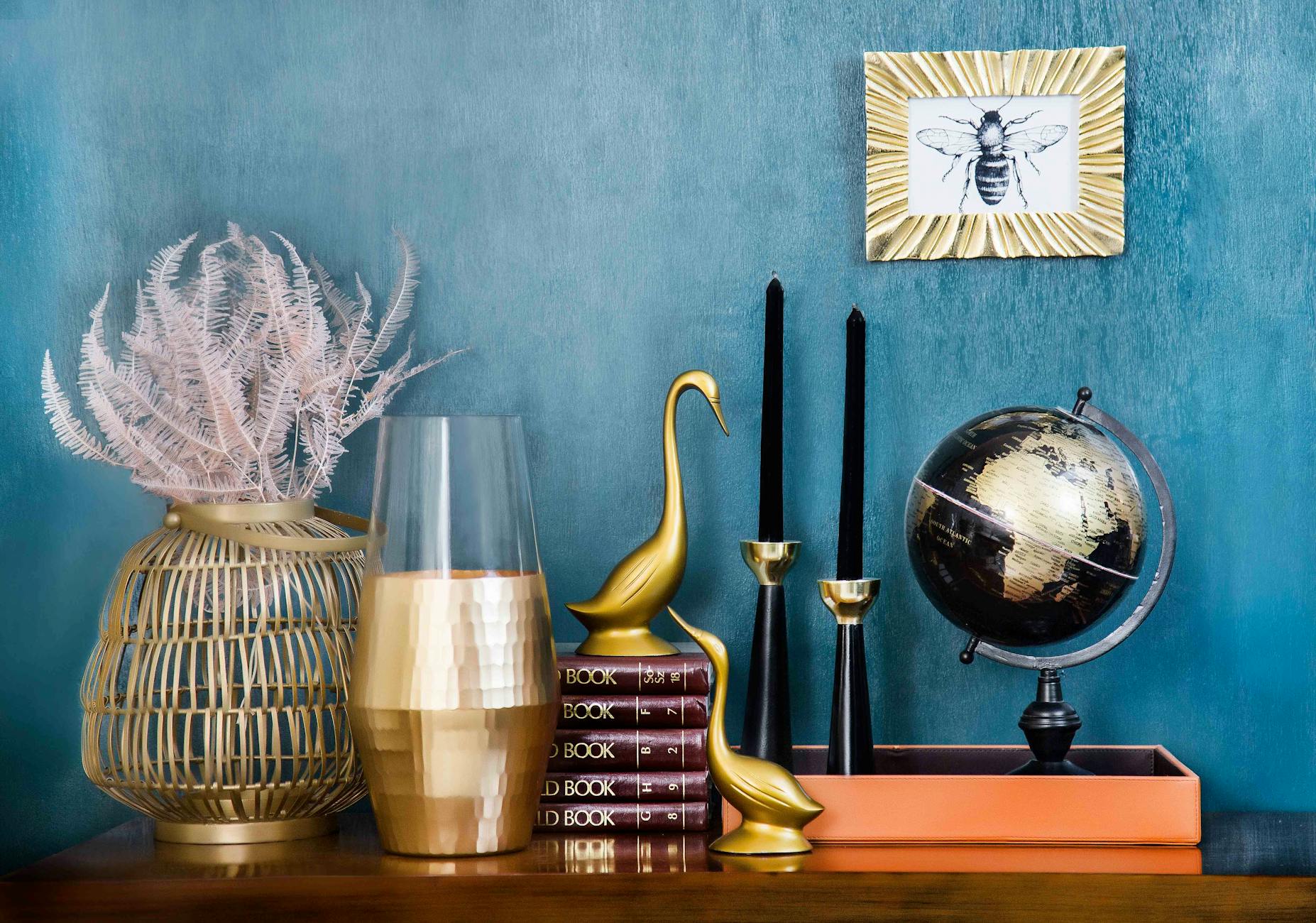 5 Easy Home Design Tips to Refresh Your Space 10 assorted gold plated table figurines 5 Easy Home Design Tips to Refresh Your Space