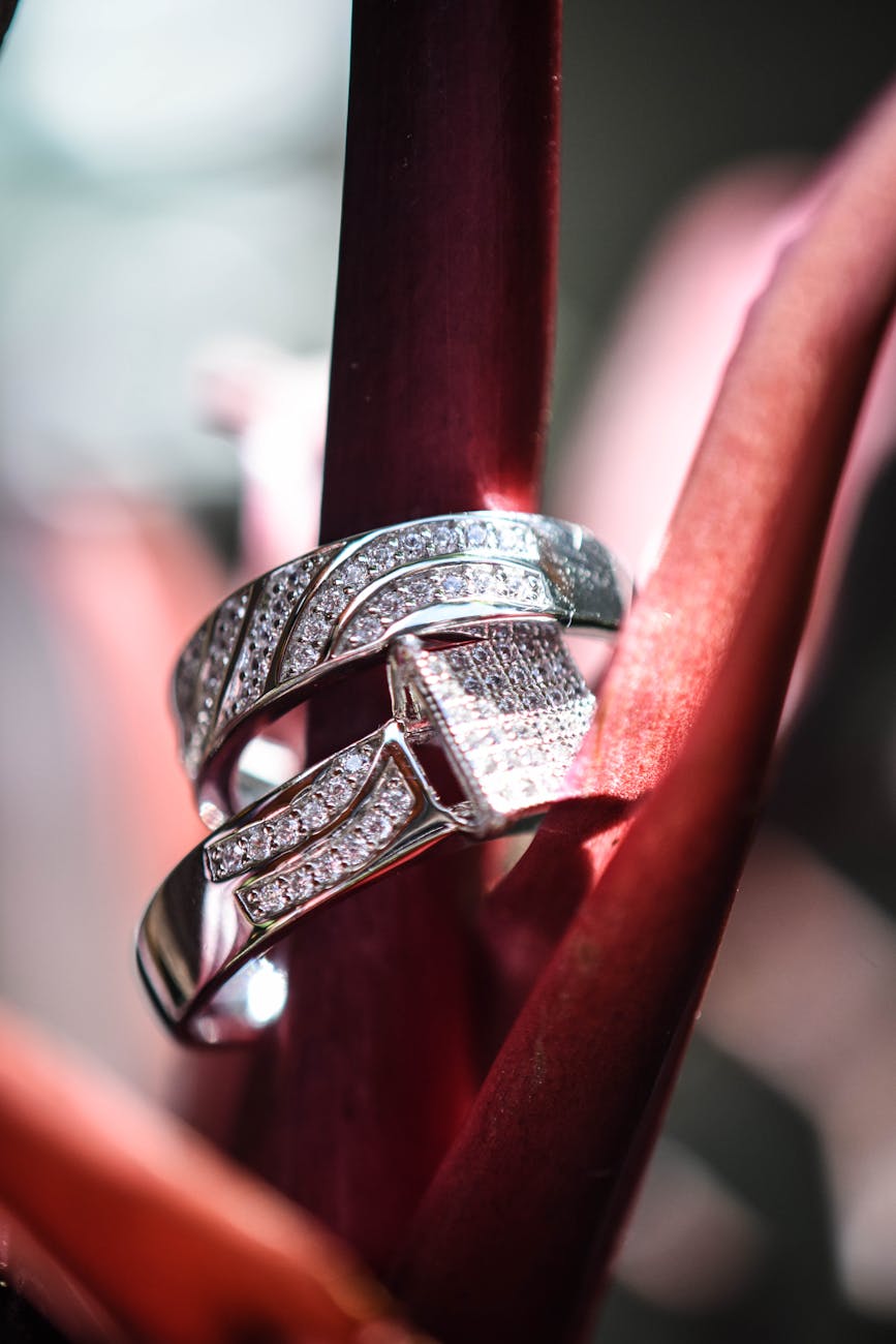 macro photography of two diamond rings 5 Best Diamond Jewelry Websites Reviewed 2025