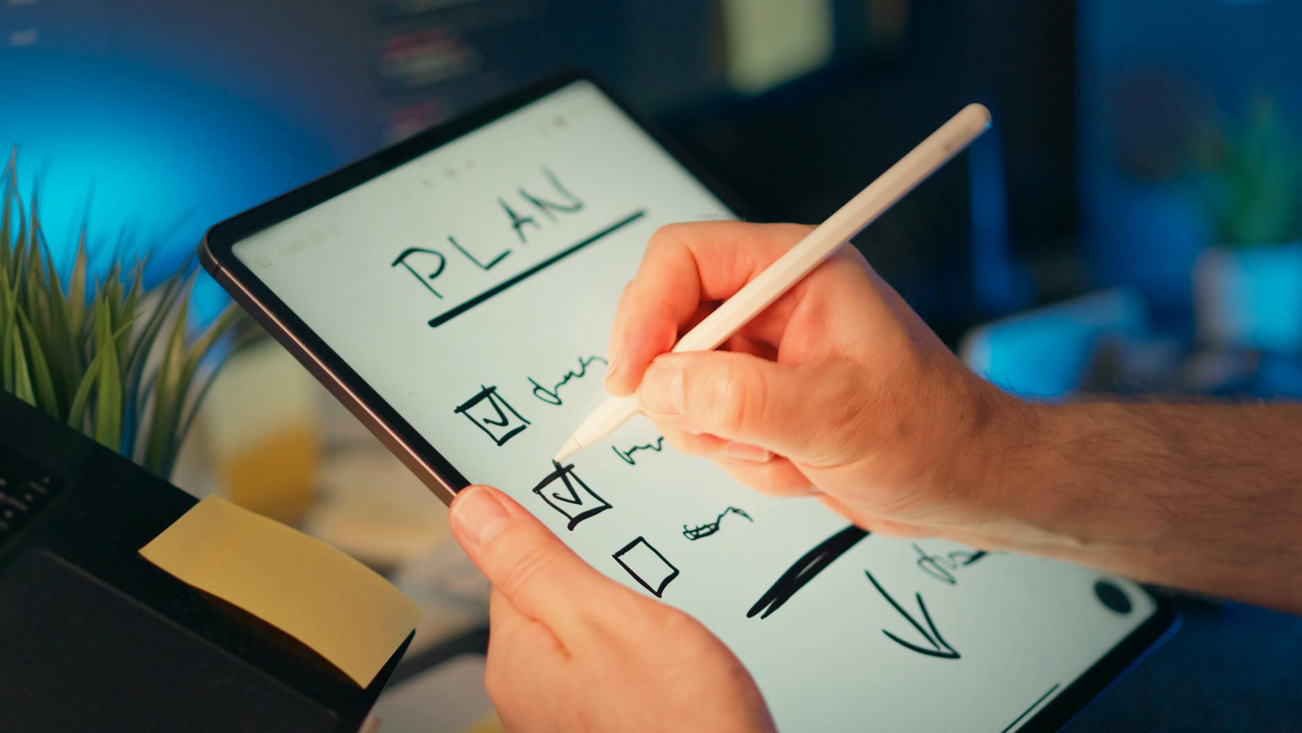 digital planning on tablet with stylus pen https://modernfrontierswoman.com/the-role-of-workplace-safety-in-driving-business-success/