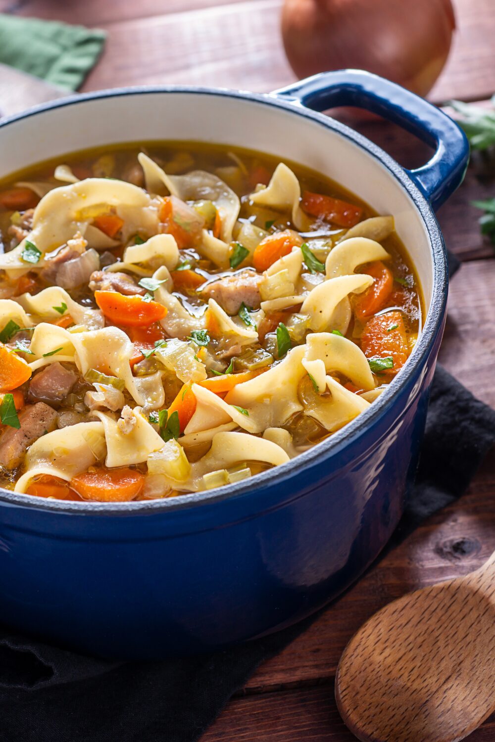 20 Cozy Fall Meals Even the Pickiest Kids Will Devour Chicken Noodle Soup with Homemade Egg Noodles 