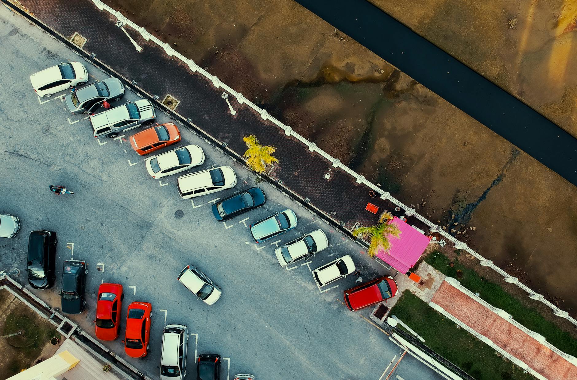 bird s eye view of parked cars How to Protect Yourself After a Hit-and-Run