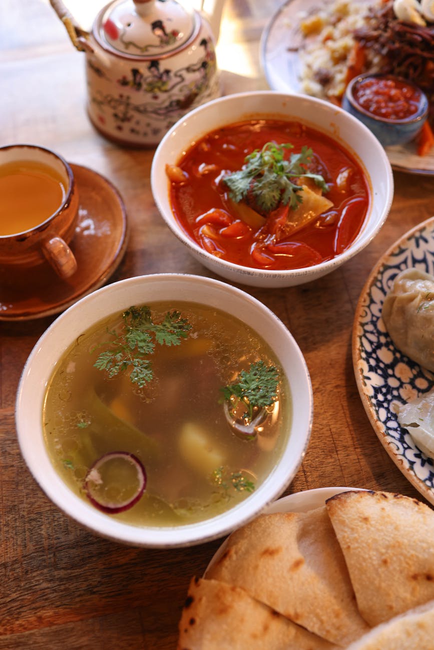 20 Cozy Fall Meals Even the Pickiest Kids Will Devour 7 photo of variety of dishes standing on the table 20 Cozy Fall Meals Even the Pickiest Kids Will Devour