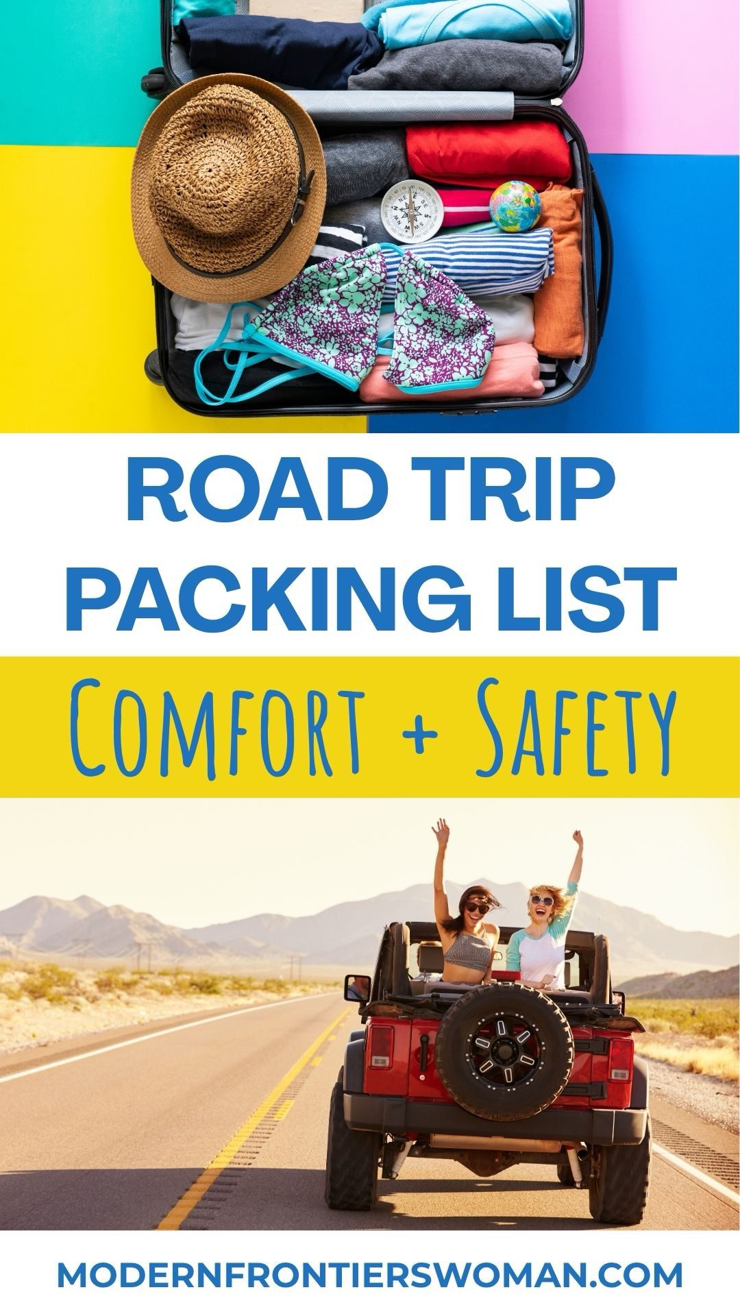 Road Trip Packing: What Every Woman Should Bring for Comfort + Safety 13 Road Trip Packing List Confort + Safety